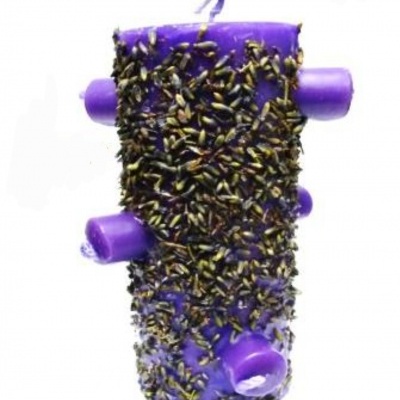 VELÃO 7 MECHAS ROXO ALFAZEMA - HARMONIA FAMILIAR