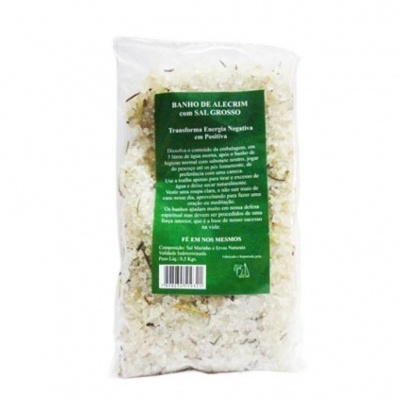 Banho de Alecrim com Sal Grosso
