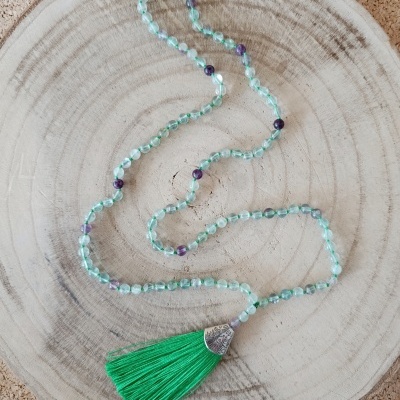 Japamala de Fluorite