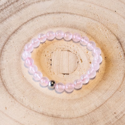 Pulseira  quartzo rosa