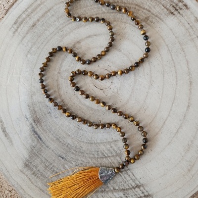 Japamala de Olho de Tigre