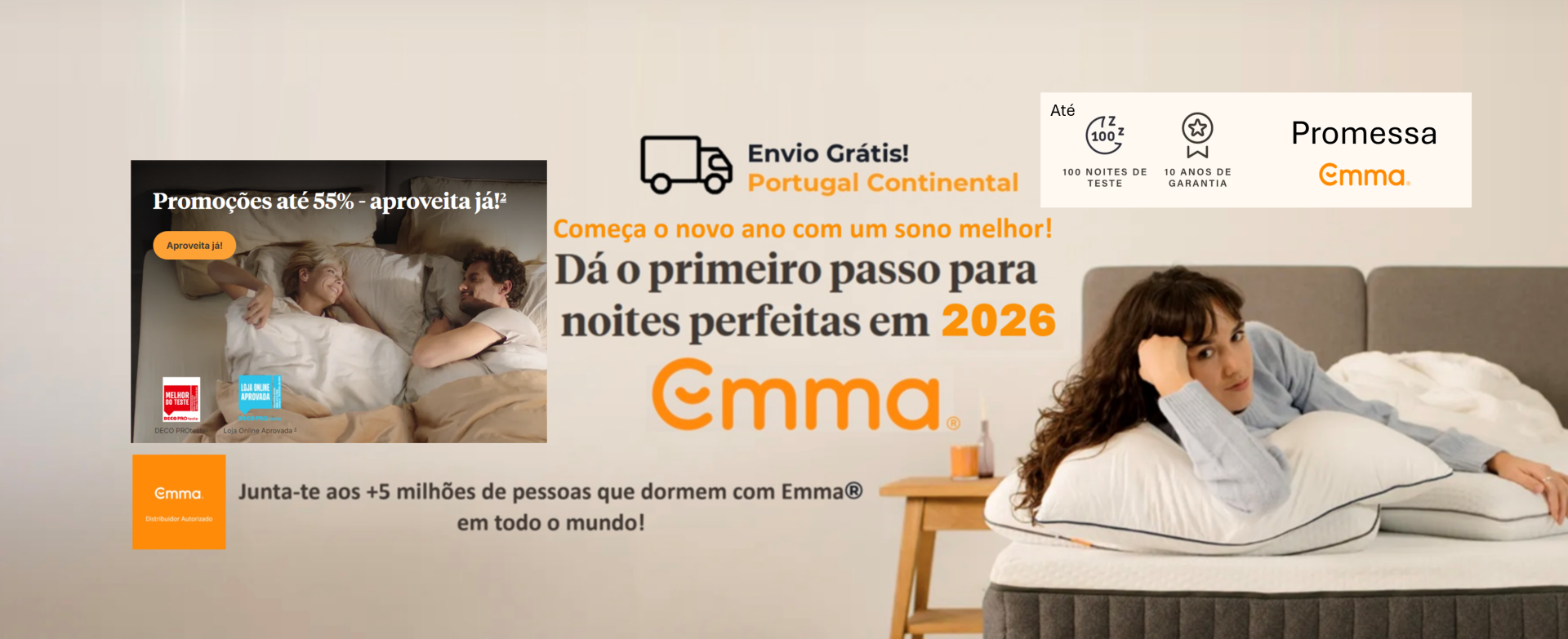 Companhia dos Colchões - Distribuidor Autorizado Emma® - Se encontrar algum produto Emma® mais barato igualamos o PREÇO!