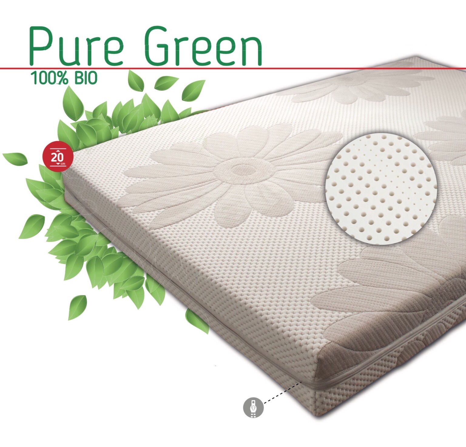 Colch&#x00E3;o&#x20;PURE&#x20;GREEN&#x20;Bio&#x20;100&#x25;