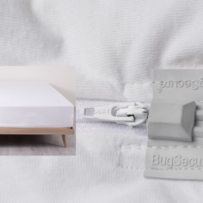 Protetor de Colchão Completo Impermeável BUGSECURE® da B-Sensible® para Colchões Altos Cor Branco