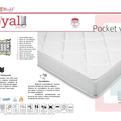 Colchão ROYAL POCKET VISCO