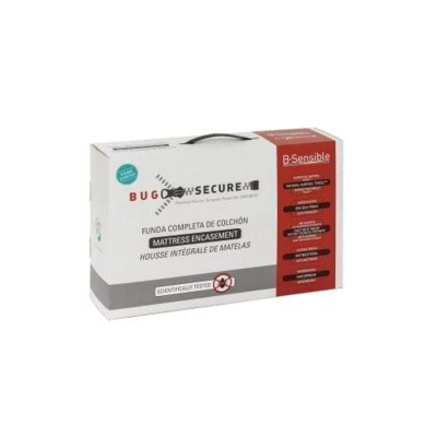 Protetor&#x20;de&#x20;Colch&#x00E3;o&#x20;Completo&#x20;Imperme&#x00E1;vel&#x20;BUGSECURE&#x00AE;&#x20;da&#x20;B-Sensible&#x00AE;&#x20;para&#x20;Toppers&#x20;Cor&#x20;Branco