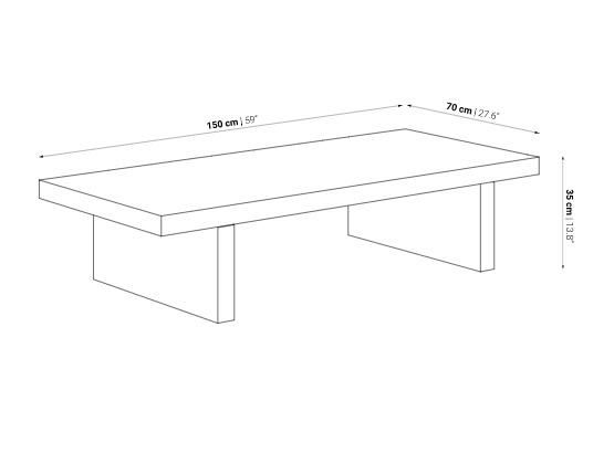 Mesa de Centro CORA 150 Mesa de Centro CORA 150