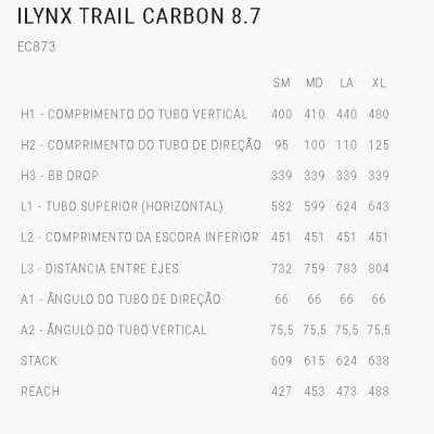 iLYNX TRAIL CARBON 8.7 iLYNX TRAIL CARBON 8.7