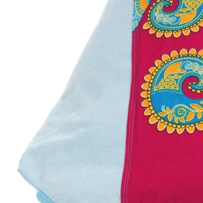 Puff de Praia Baleal Turquesa / Amarelo Puff de Praia Baleal Turquesa / Amarelo