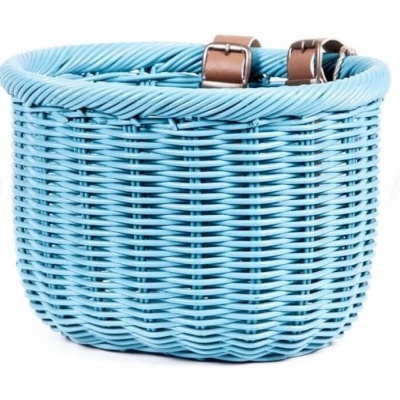 Cesto de Bicicleta Victoria Wicker Blue