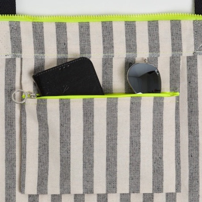 Saco de praia Black Stripes Maxi Saco de praia Black Stripes Maxi