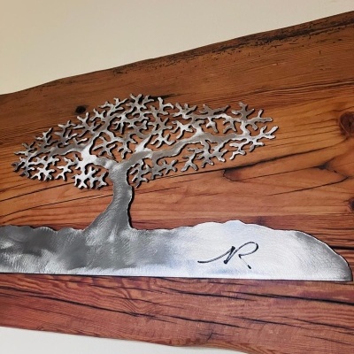 Paisagem Alentejana em Ferro Escovado Paisagem Alentejana em Ferro Escovado