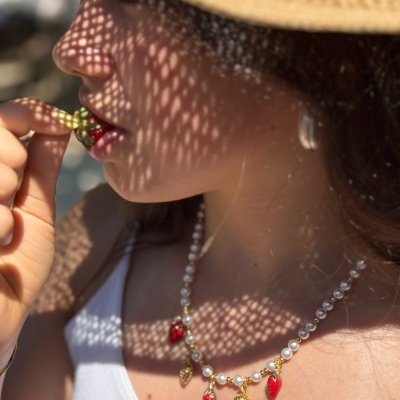 Colar "Doce de Morango"