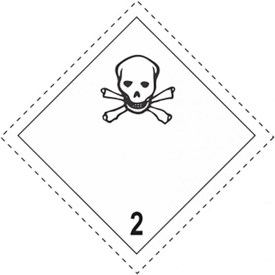 Etiqueta  de Mercadoria ADR e IMO - Classe 2.3