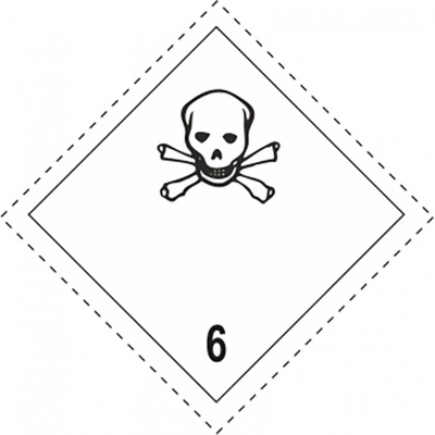Etiqueta  de Mercadoria ADR e IMO - Classe 6