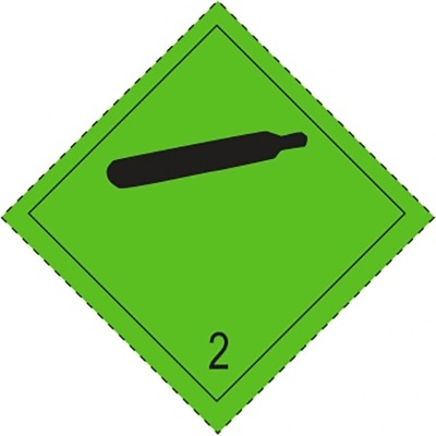 Etiqueta  de Mercadoria ADR e IMO - Classe 2.2