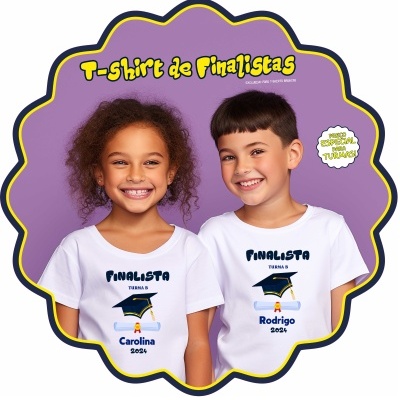 T-Shirt Personalizada Finalistas (crianças)