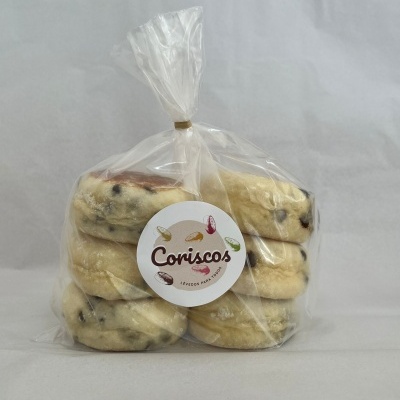 Lêvedos Simples c/ Pepitas - Pack 6un (60gr)