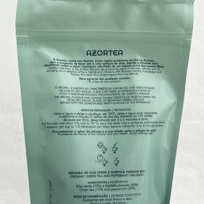 Chá Verde e Hortelã-Pimenta Bio – Azortea