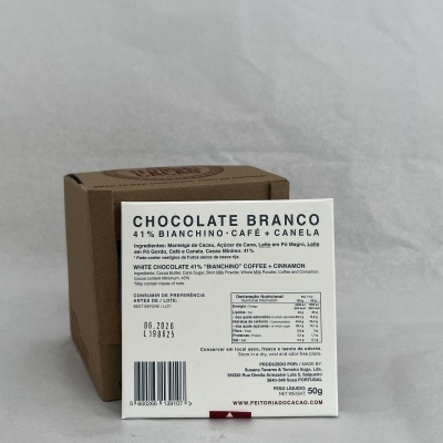 Chocolate Branco Bianchino 41% + Café & Canela
