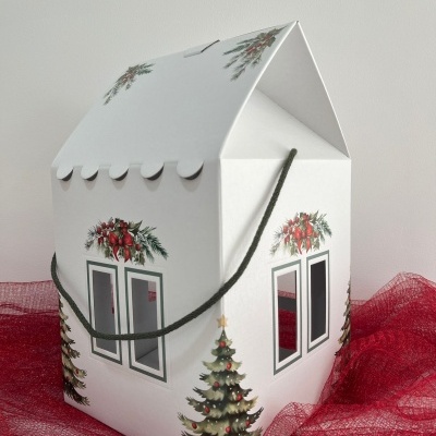 Caixa Casa de Natal – 230×230×260 mm