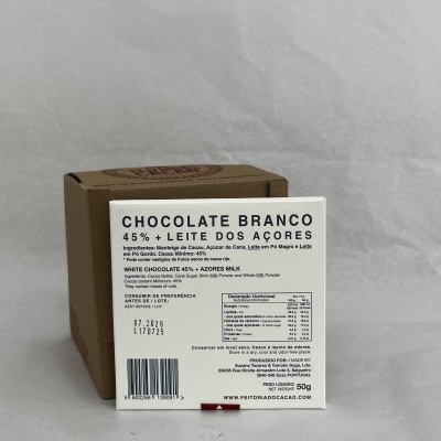 Chocolate Branco 45% + Leite dos Açores