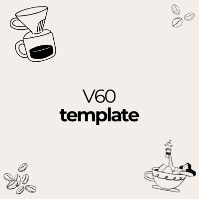 Template V60 | Coador de café