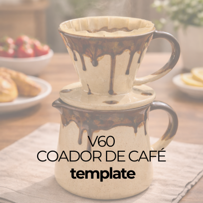 Template V60 | Coador de café