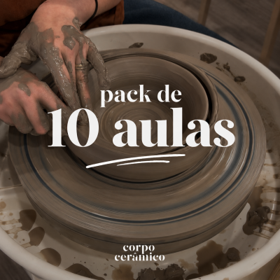 Pack de 10 aulas de cerâmica | Modelagem manual + Roda do oleiro