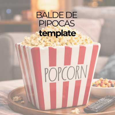 Template Balde de Pipoca