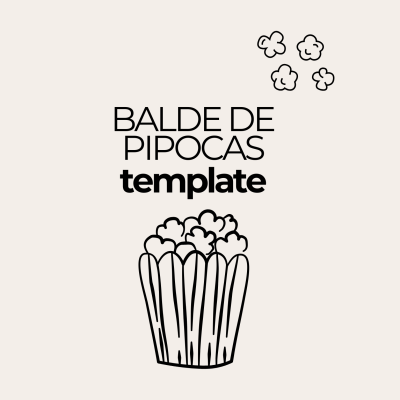 Template Balde de Pipoca