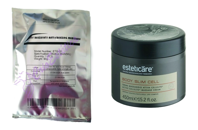 Pack Criolipólise Profissional: 10 Membranas + Creme Reafirmante