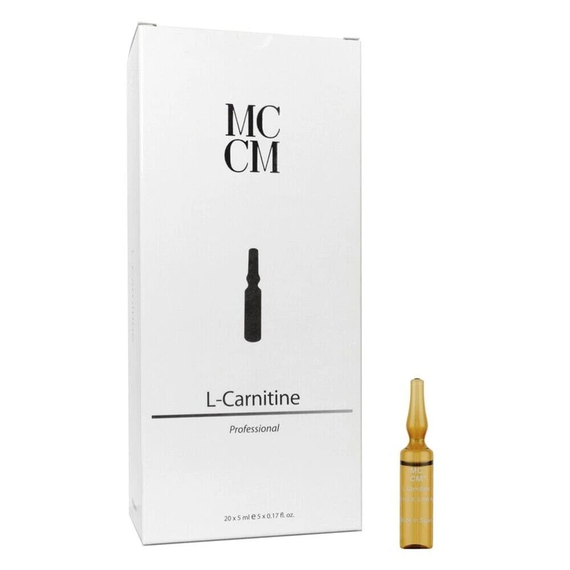 Caixa de ampolas de L-Carnitina Profissional para tratamentos de gordura localizada.