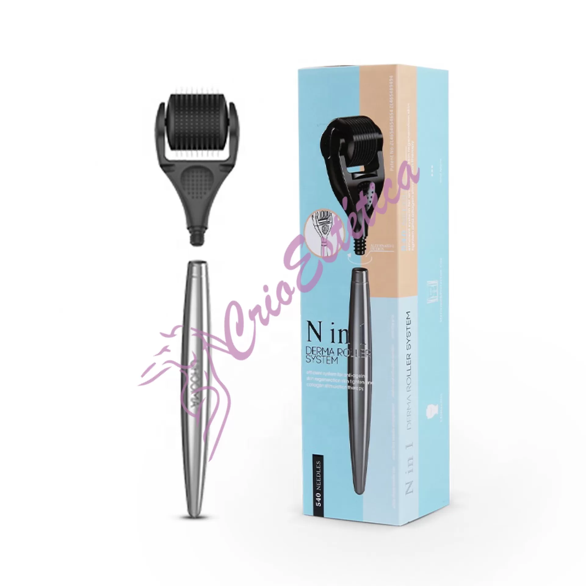 Dermaroller Corporal 540 Agulhas (1.5mm) N in 1 – Estrias, Flacidez e Renovação Profissional Dermaroller Corporal 540 Agulhas (1.5mm) N in 1 – Estrias, Flacidez e Renovação Profissional