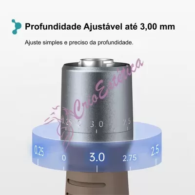 Ajuste da profundidade da Dermapen F8S de 0,25 mm a 3,00 mm