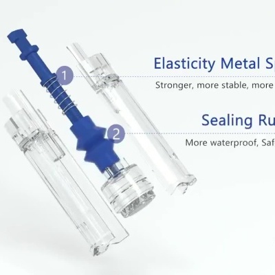 Cartucho NK2 Pro 36 agulhas com membrana silicone e encaixe baioneta para microagulhamento.