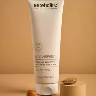 Esfoliante Facial Profissional com Argila Rosa Esteticare 250 ml