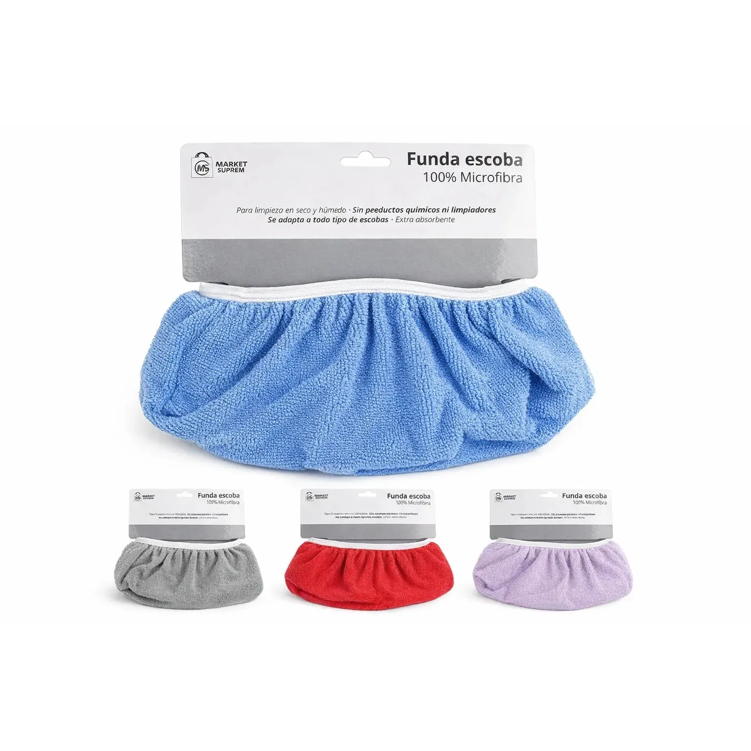 Funda microfibra para vassoura Funda de microfibra para vassoura para limpeza de pó e pavimentos secos ou húmidos