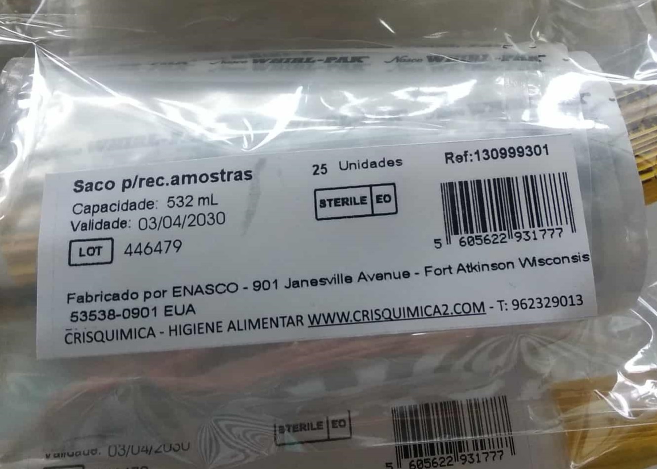 Sacos Esterilizados Whirl-Pak® Write-On – 25 Unidades Sacos Esterilizados Whirl-Pak® Write-On – 25 Unidades