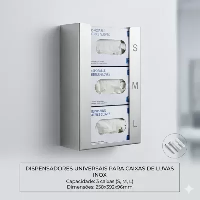 Dispensador de Luvas em Inox