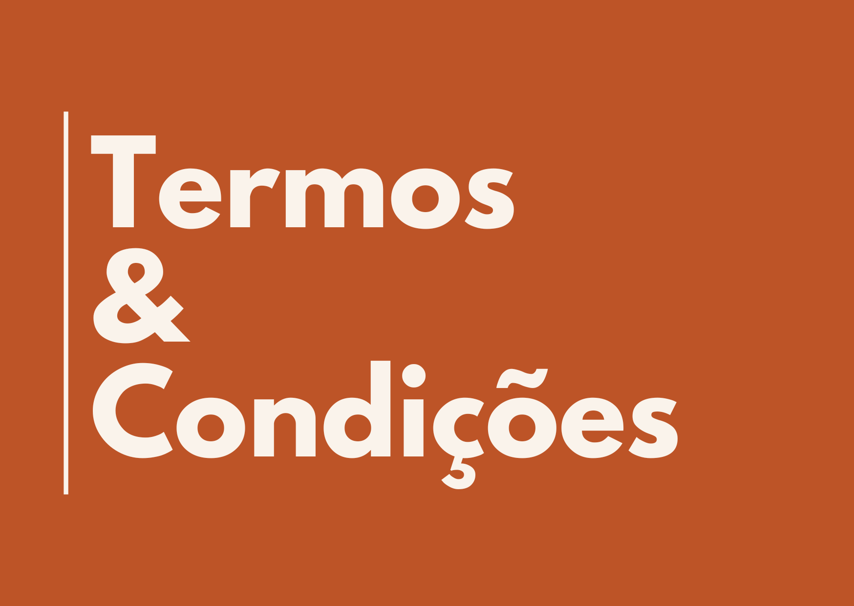 Termos e Condições