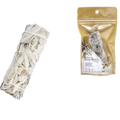 Tocha de Sálvia Branca - Limpeza e Renovação