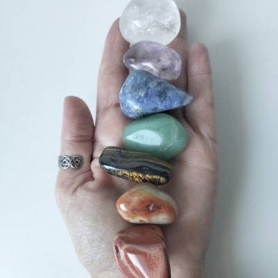 Kit 7 Chacras Rolado 3/4cm