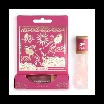 Roll On Tarot - Os Amantes - Cura Emocional e Amor com quartzo rosa