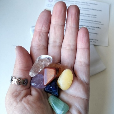 Kit 7 Chacras Rolado 2/3 cm Kit 7 Chacras Rolado 2/3 cm