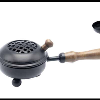 Queimador em Ferro com cabo madeira