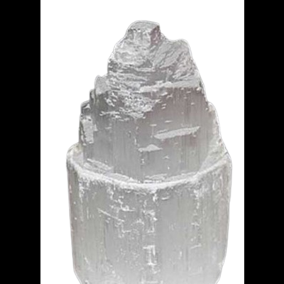 Torre de Selenite Branca 5cm - Limpeza e Purificação
