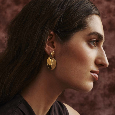 Brincos Prata Dourada