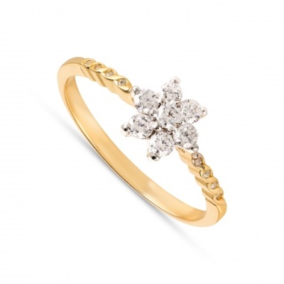 Anel Ouro 19,2k + Zirconias