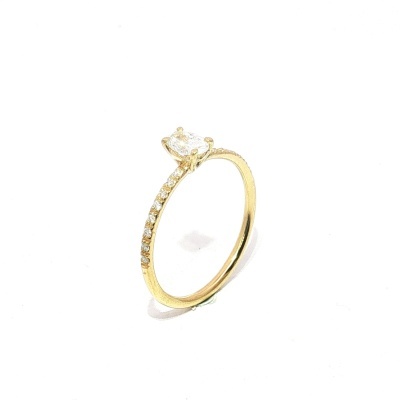 Anel Ouro 19,2k + Diamantes